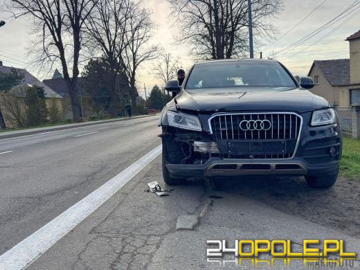 Zderzenie pojazdów na ulicy Strzeleckiej w Opolu