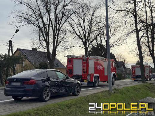Zderzenie pojazdów na ulicy Strzeleckiej w Opolu