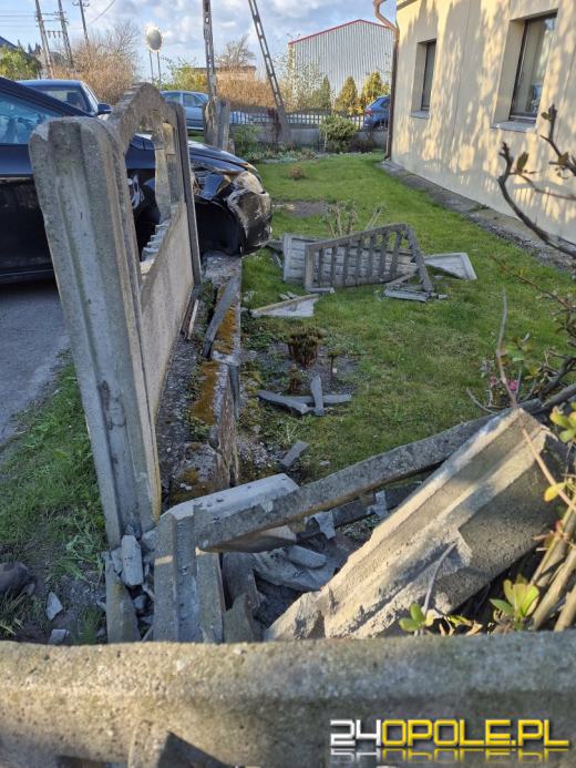 Pijany ruszył w drogę. Zatrzymało go ogrodzenie