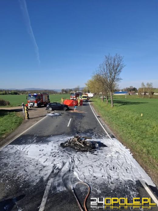 Śmiertelny wypadek na DK46. Droga zablokowana między Paczkowem a Nysą