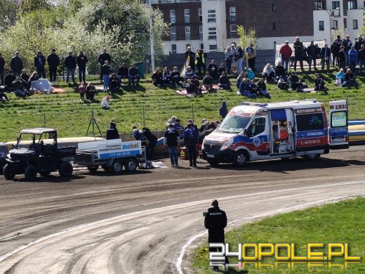 Groźny wypadek na żużlu w Opolu. Motocykl wpadł na trybuny