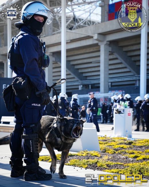Policja zabezpieczała mecz Odry Opole. Zatrzymania i mandaty dla kibiców