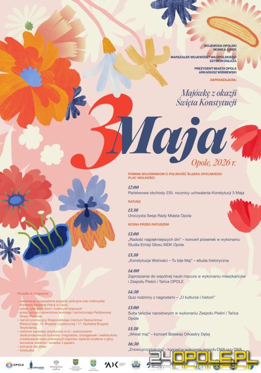 3 maja w Opolu: oficjalne uroczystości i miejski piknik pod Ratuszem