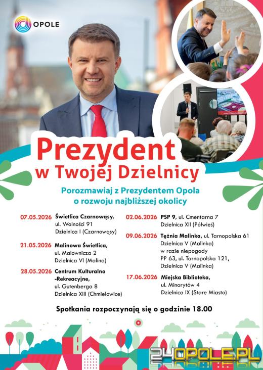 Okazja do rozmowy z prezydentem. Cykl spotkań w dzielnicach Opola