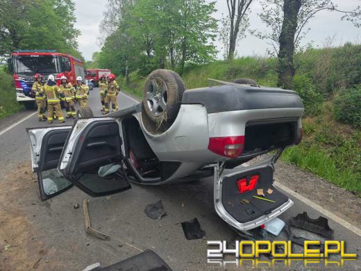 BMW wyprzedzało na wzniesieniu. Sześć osób trafiło do szpitala po wypadku