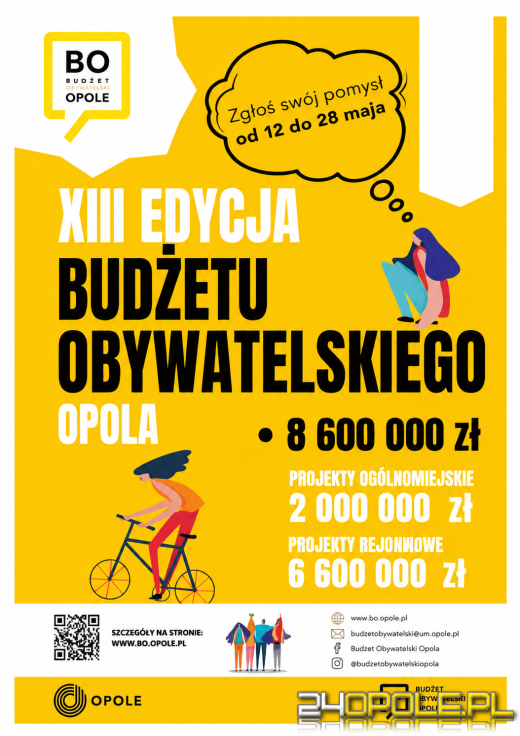 Ruszyła XIII edycja Budżetu Obywatelskiego Opola