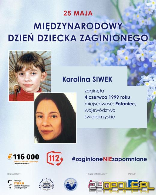 Karolina Siwek zaginęła 27 lat temu. Policja ponownie przypomina niewyjaśnioną sprawę