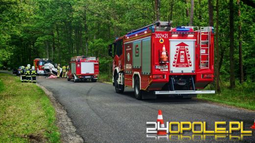 23-latka dachowała pod Opolem. Lądował śmigłowiec LPR