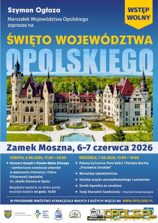 Moszna gospodarzem Święta Województwa Opolskiego. Znamy program wydarzeń