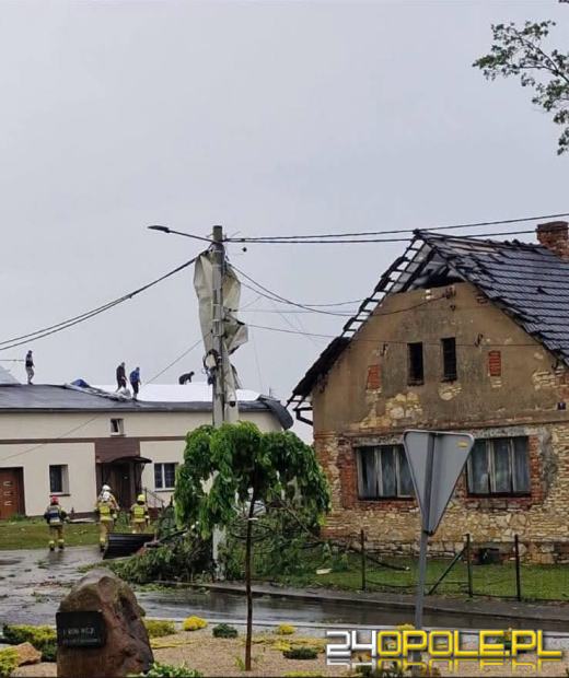 Bilans burzy w powiecie strzeleckim. Dwa budynki wyłączone z użytkowania