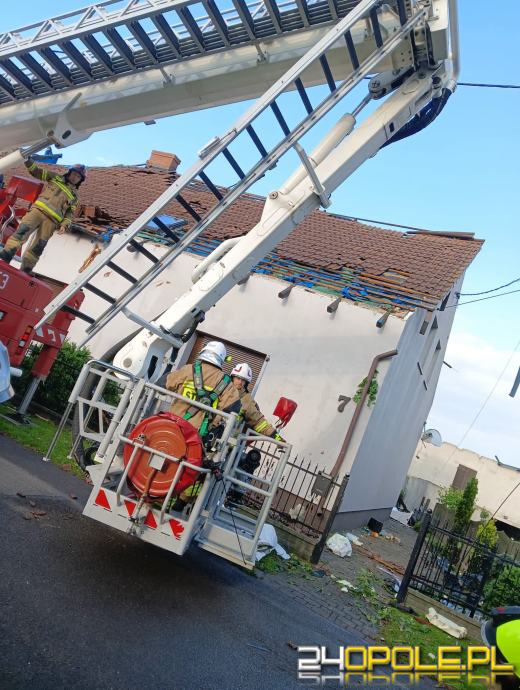 Bilans burzy w powiecie strzeleckim. Dwa budynki wyłączone z użytkowania