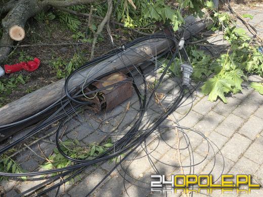 Burza zostawiła po sobie zniszczenia. Uszkodzonych 18 budynków