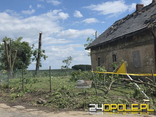 Burza zostawiła po sobie zniszczenia. Uszkodzonych 18 budynków