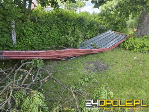 Burza zostawiła po sobie zniszczenia. Uszkodzonych 18 budynków
