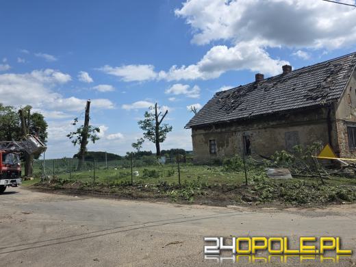 Burza zostawiła po sobie zniszczenia. Uszkodzonych 18 budynków