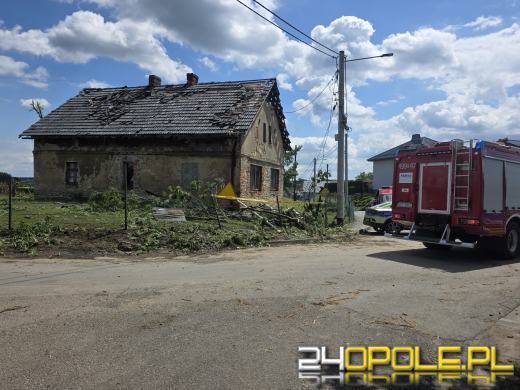 Burza zostawiła po sobie zniszczenia. Uszkodzonych 18 budynków