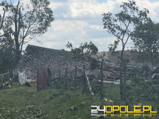 Burza zostawiła po sobie zniszczenia. Uszkodzonych 18 budynków