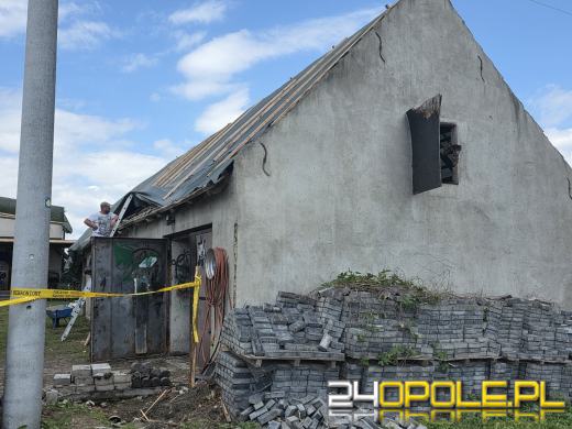 Burza zostawiła po sobie zniszczenia. Uszkodzonych 18 budynków
