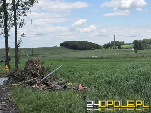 Burza zostawiła po sobie zniszczenia. Uszkodzonych 18 budynków