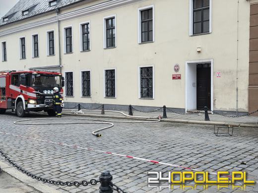 Pożar mieszkania przy opolskim Rynku. Ewakuowano osiem osób