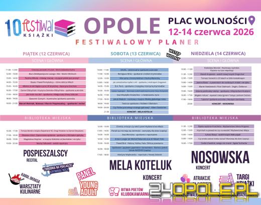 Opole znów stolicą książki. Co jeszcze dziś czeka uczestników festiwalu?