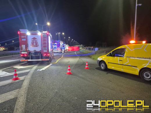 Śmiertelny wypadek na A4 pod Opolem. Utrudnienia AKTUALIZACJA 