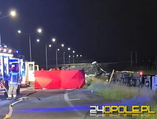 Śmiertelny wypadek na A4 pod Opolem. Zablokowany kierunek na Wrocław