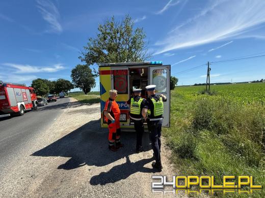 Wypadek na DW454. Są utrudnienia w ruchu