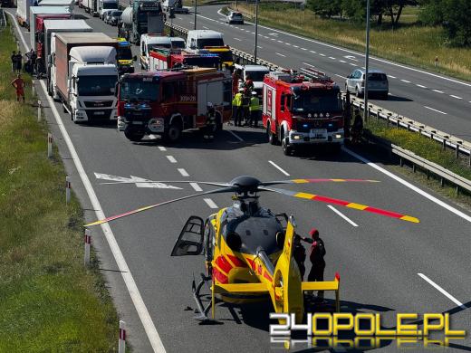 Autostrada A4. Dwa zdarzenia.  Poważne utrudnienia