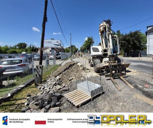Trwają prace przy ulicy Kowalczyków w Opolu