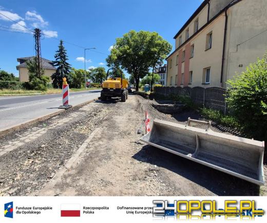 Trwają prace przy ulicy Kowalczyków w Opolu