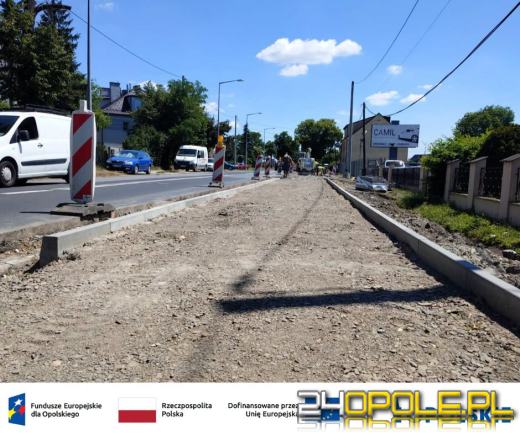Trwają prace przy ulicy Kowalczyków w Opolu