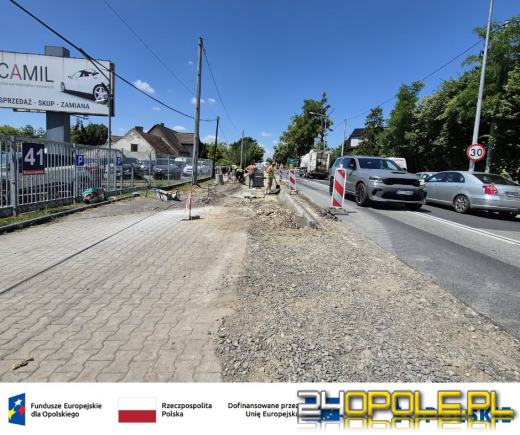 Trwają prace przy ulicy Kowalczyków w Opolu