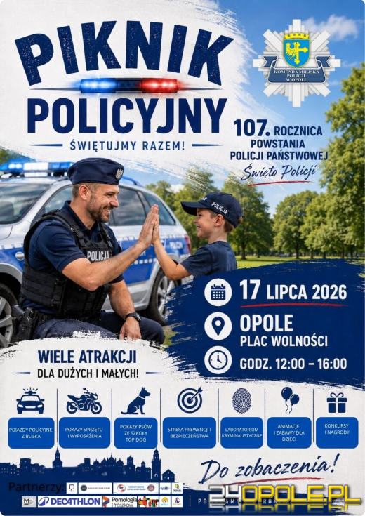 Piknik rodzinny z okazji Święta Policji na Placu Wolności