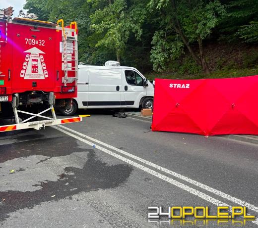 Kierowca ciężarówki i rowerzystka zginęli na miejscu. 19-latek z opolskiego został ranny