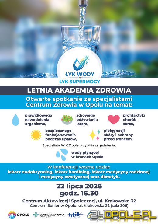 Dziś mieszkańcy mogą wziąć udział w Letniej Akademia Zdrowia