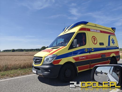 Wypadek na DW 414 w Chrzelicach. Droga jest zablokowana