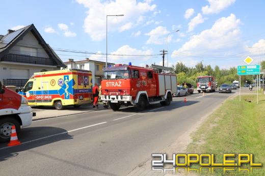 Zderzenie trzech pojazdów w Opolu-Chmielowicach
