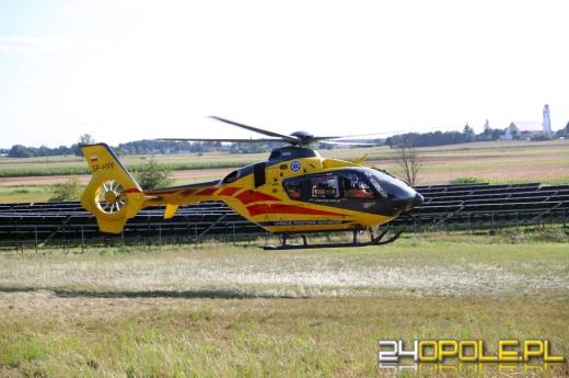Czołowe zderzenie dwóch motocykli w Chrząszczycach. Ranni 15-latek i 26-latek