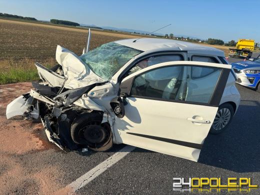 Wypadek na DK46 w Malerzowicach Wielkich. Droga zablokowana.Aktualizacja