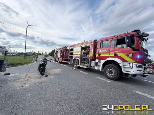 76-latek miał nie ustąpić pierwszeństwa motocykliście. Dwie osoby trafiły