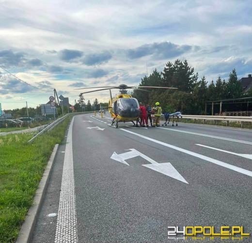 76-latek miał nie ustąpić pierwszeństwa motocykliście. Dwie osoby trafiły