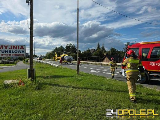 76-latek miał nie ustąpić pierwszeństwa motocykliście. Dwie osoby trafiły
