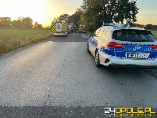 Pijany 71-latek zjechał na przeciwny pas. Zderzenie w Bierawie