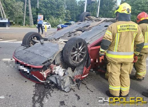 Wypadek na DK46 w Otmuchowie. Ruch odbywa się wahadłowo
