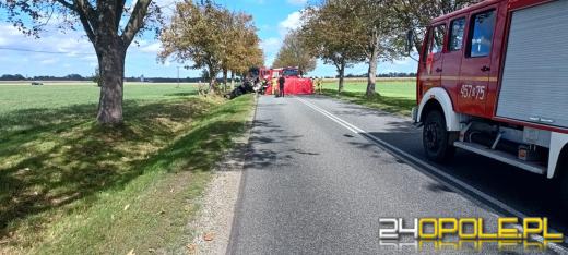 Śmiertelny wypadek. Zablokowana DW454 w powiecie namysłowskim
