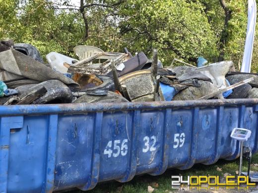 Ponad dwie tony śmieci wyłowione z Kamionki Piast