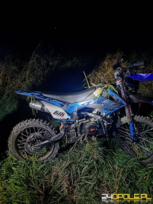 Policja szuka motocyklisty. Istnieje obawa, że został ranny