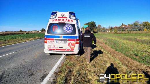 45-latek uciekał karetką przed policją. Potrącił funkcjonariuszkę na blokadzie