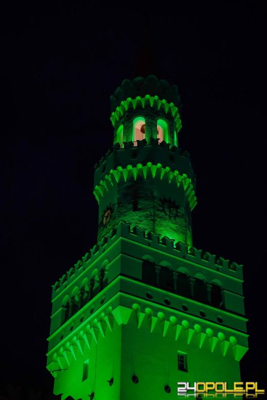 Opole rozbłysło na zielono. Wyjątkowa iluminacja w ważnym geście solidarności